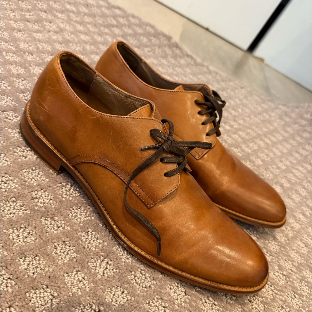 Lee Men's Brown Leather Oxfords